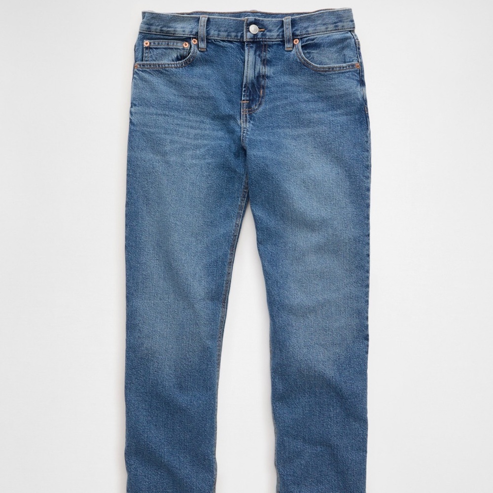 American Eagle Outfitters Denim Blue Curvy Mom Jeans